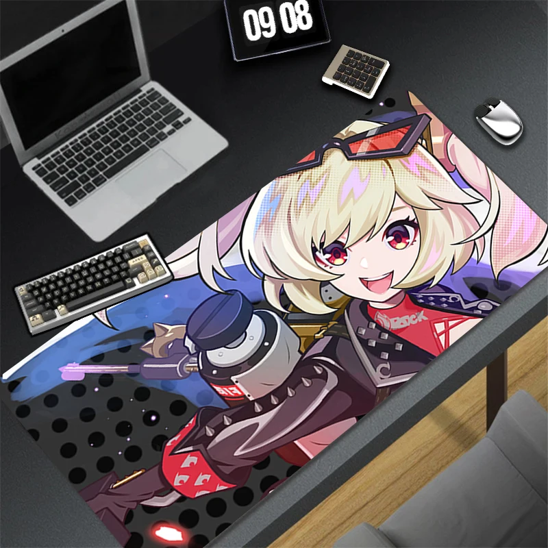 アニメゼンレスゾーンゼロ バーニス ホワイト マウスパッド ゲーマー キーボードパッド デスクマウスマット カーペット ラバー タピス ソリス ゲーミングPC マウスパッド