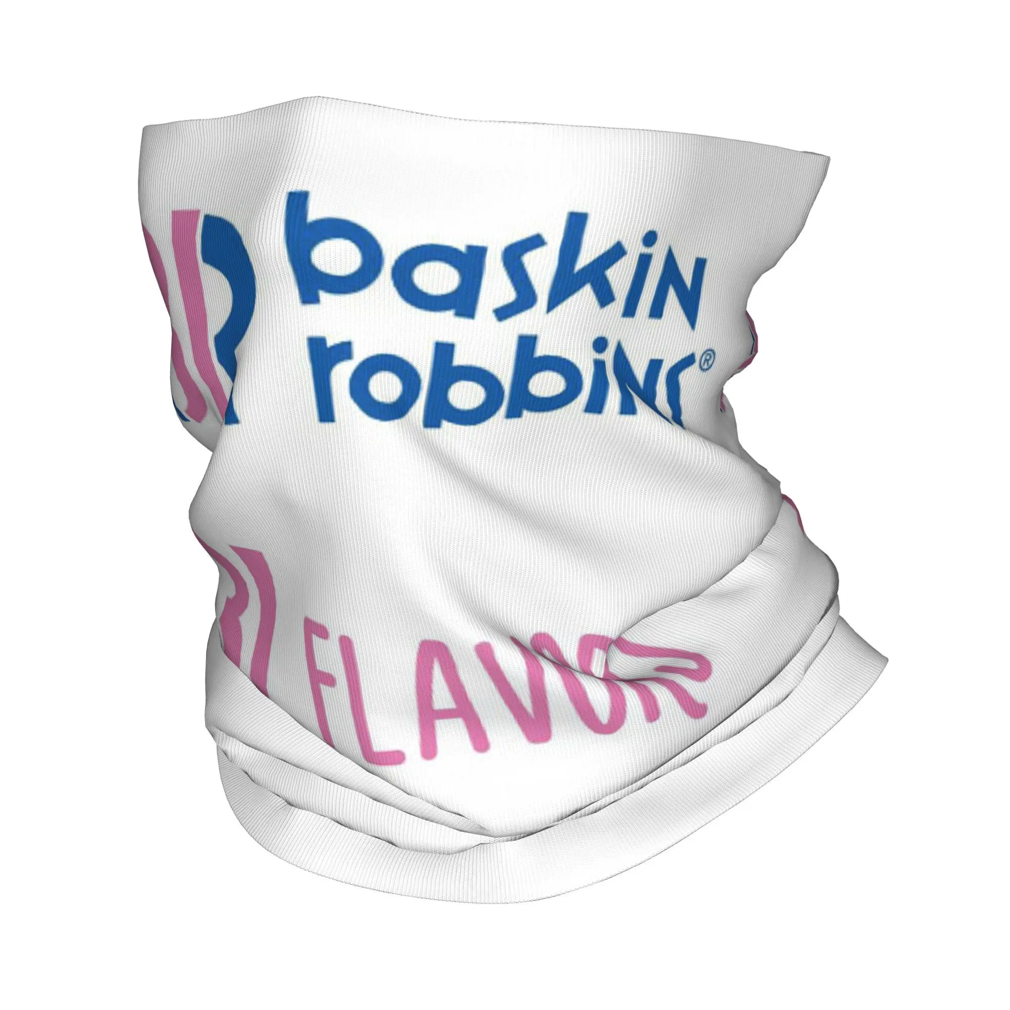 Baskin Robbins Gelato Bandana Ghetta per il collo Sciarpa avvolgente stampata Copricapo multifunzione Ciclismo per uomo Donna Adulto Antivento
