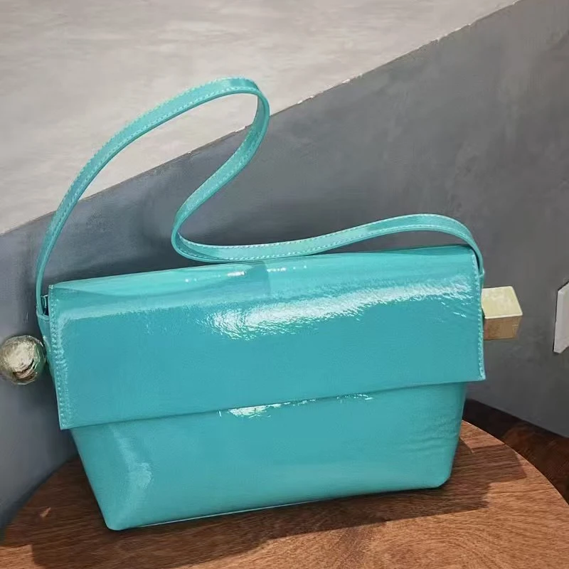 

Сумки-книжки из натуральной кожи для женщин, роскошные дизайнерские сумки и кошелек, новинка 2023 года из натуральной яловой кожи с блестками, подмышками на плечо