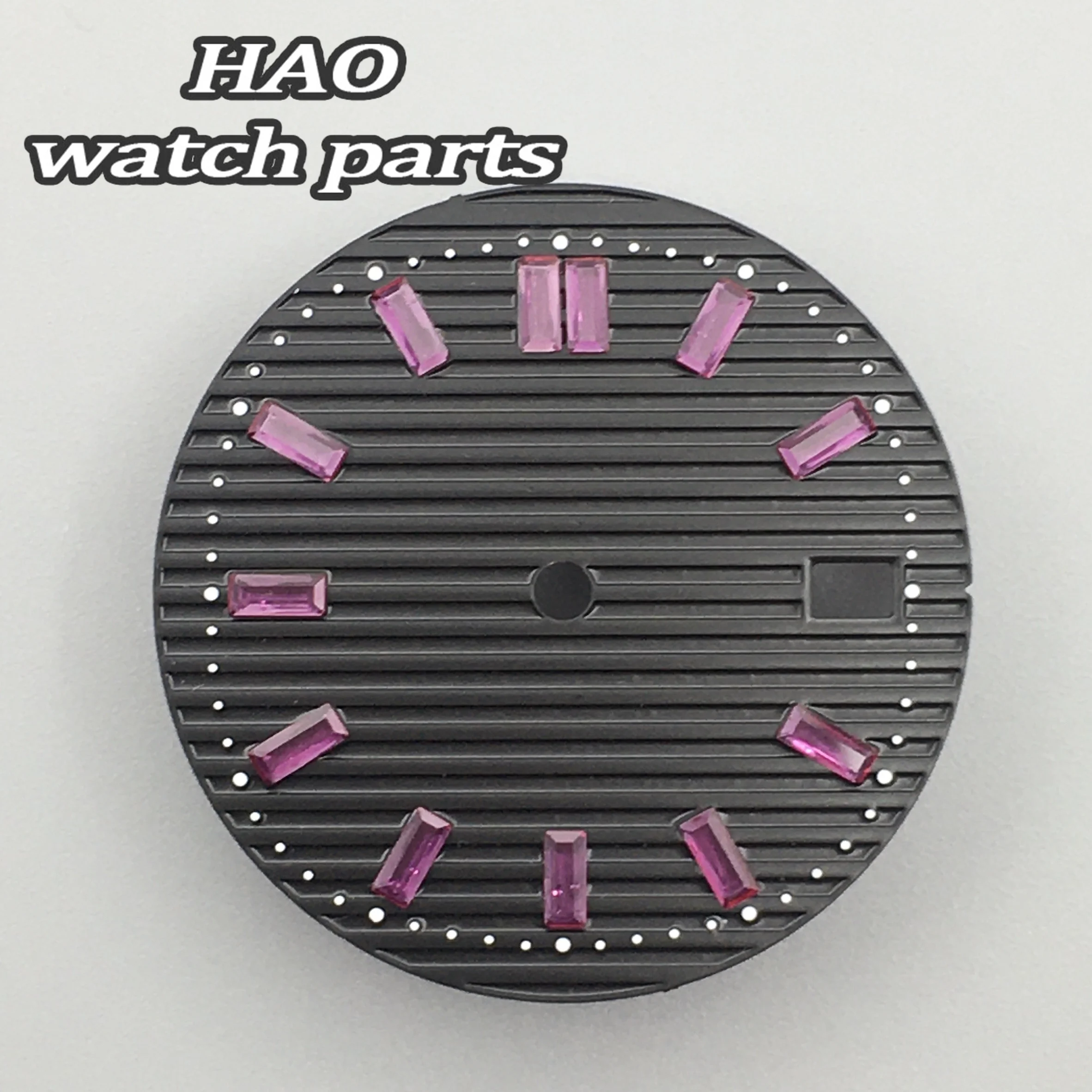 ساعة BLIGER29mm باللون الأبيض والأخضر والأسود تناسب حركة NH35 NH36 تناسب تاج الساعة 3 وتاج الساعة 3.8