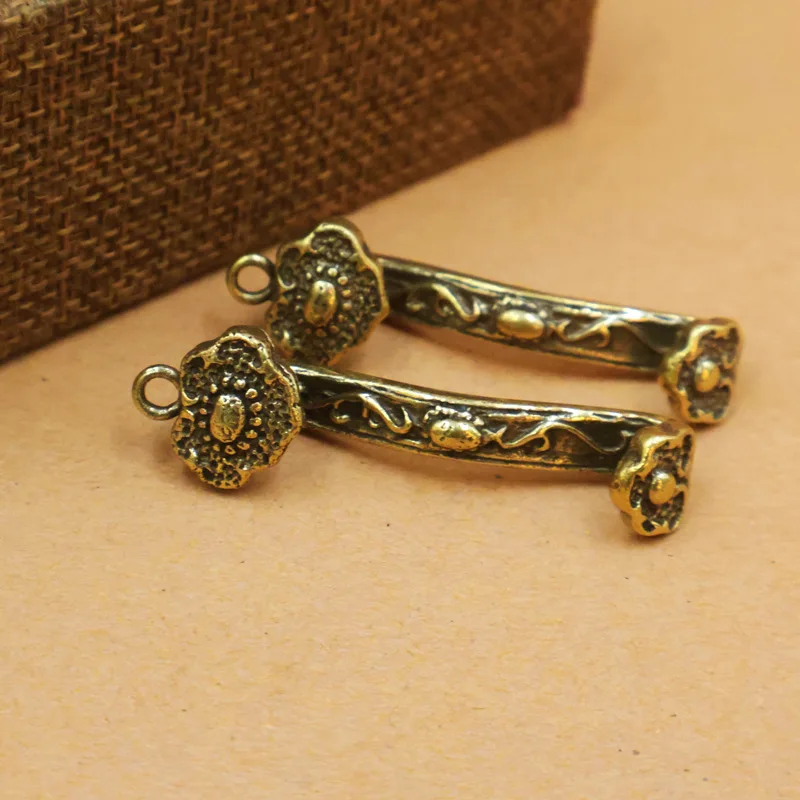 Brass Ruyi Keychain Creative Copper Handmade Car Pendant Ornament Ruyi Personalized Gift Exquisite