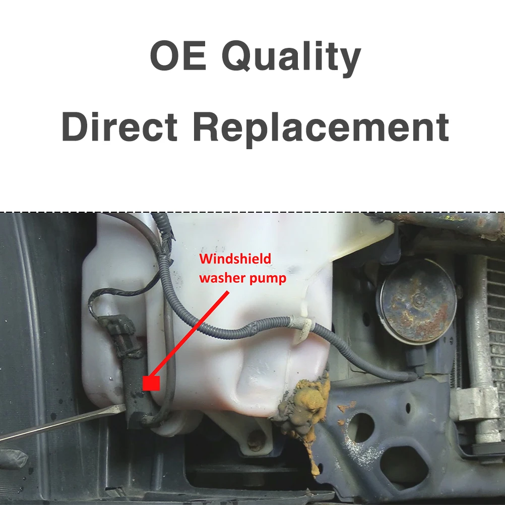 Ick's Wiper depan kaca depan pencuci kaca depan Moter pompa Jet semprot tunggal Outlet untuk Ford Mondeo Fiesta Focus Transit Connect