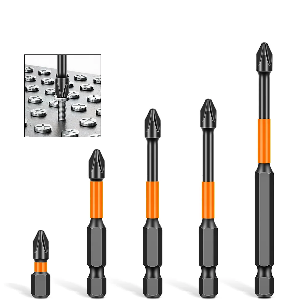 Screwdriver Set Strong Magnetic Batch Head Steel Slotted Phillips Screw Driver Bits Car Repair Utility Electric Tool Accessories
