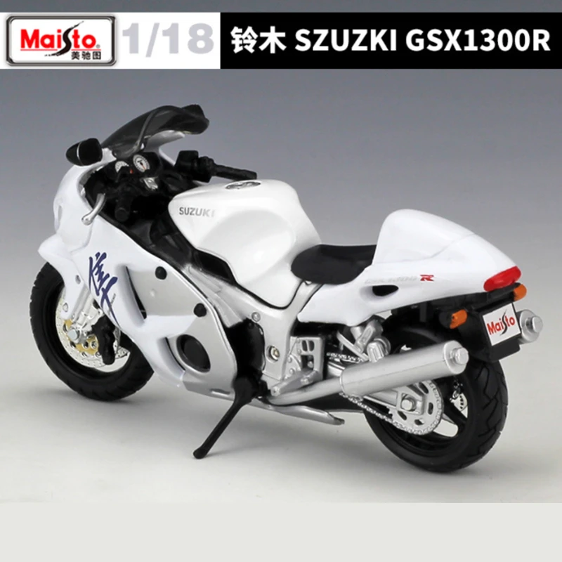 Maisto 1:18 SUZUKI Hayabusa GSX-1300R modello di moto in lega Diecast Metal Toy Street Motorcycle Model Collection regalo per bambini