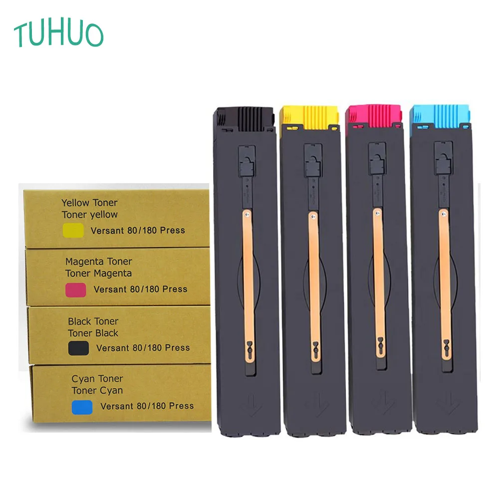 

4PCS/1 Set V80 Toner Cartridge For Xerox Versant 80 180 280 Press Toner Powder BYCM:600g 006R01642 006R01643 006R01644 006R01645