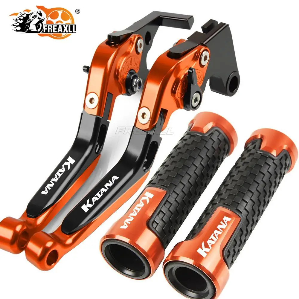 Motorcycles Brake Clutch Levers Handlebar Hand Grips ends For SUZUKI KATANA GSX 600F GSX600F 1989 1990 1991 1992 1993-2007 2006