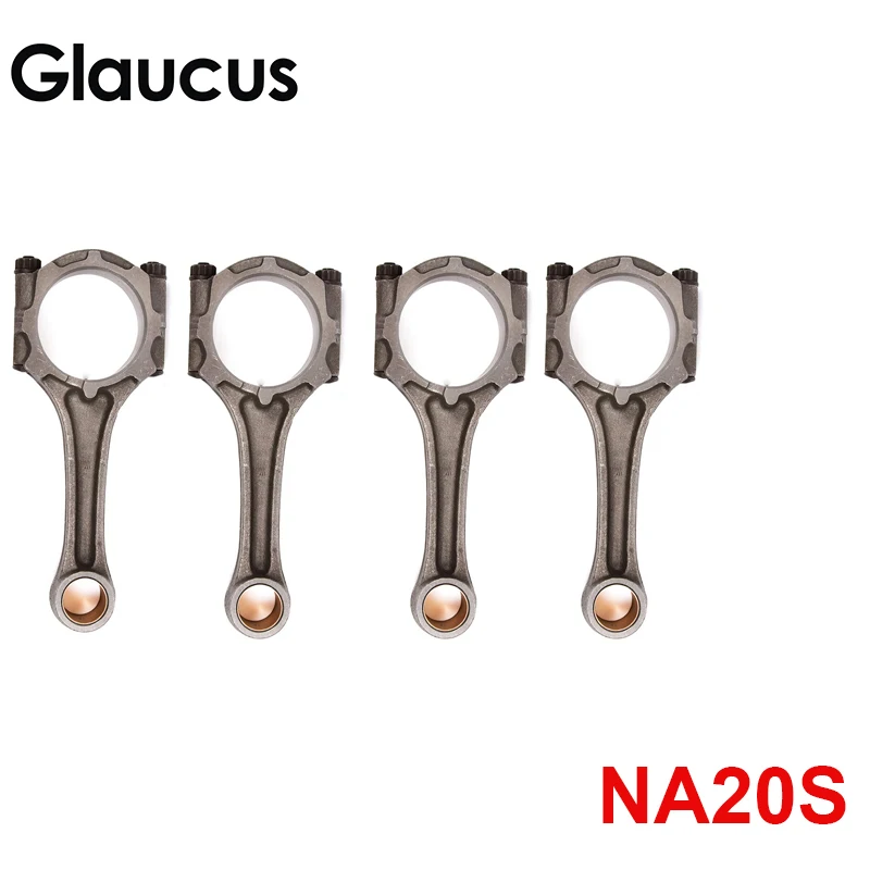 4pcs NA20 NA20S engine connecting rod conrod for Nissan Atlas F22 F23 H40 Homy Caravan E24 Datsun Truck D21  2.0L 12100-85G01