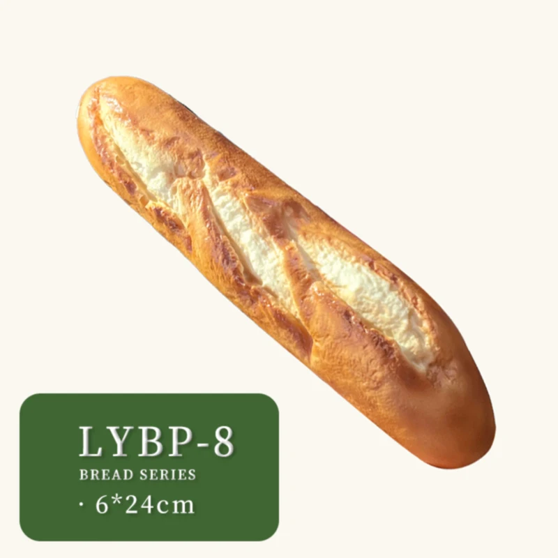Gefälschte Baguette-Brot-Requisite, realistisches französisches Laib-Modell aus PU für die Heim- und Küchendekoration, Fotografie-Hintergrund, Party-Dekoration – Detail 8