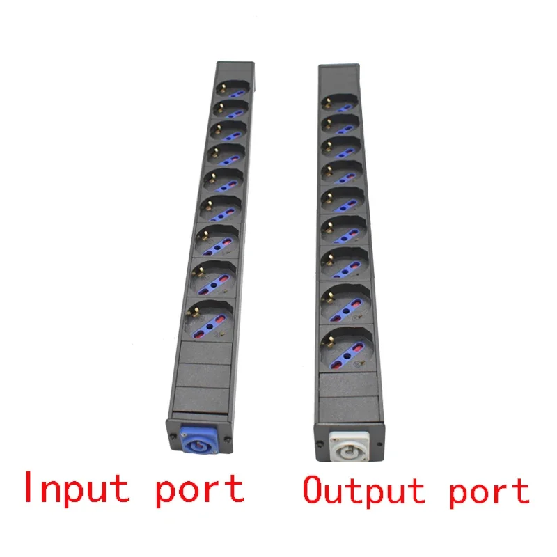 PDU power board Schuko Powerlink power link output box aviation plug 2-11AC German Italian socket