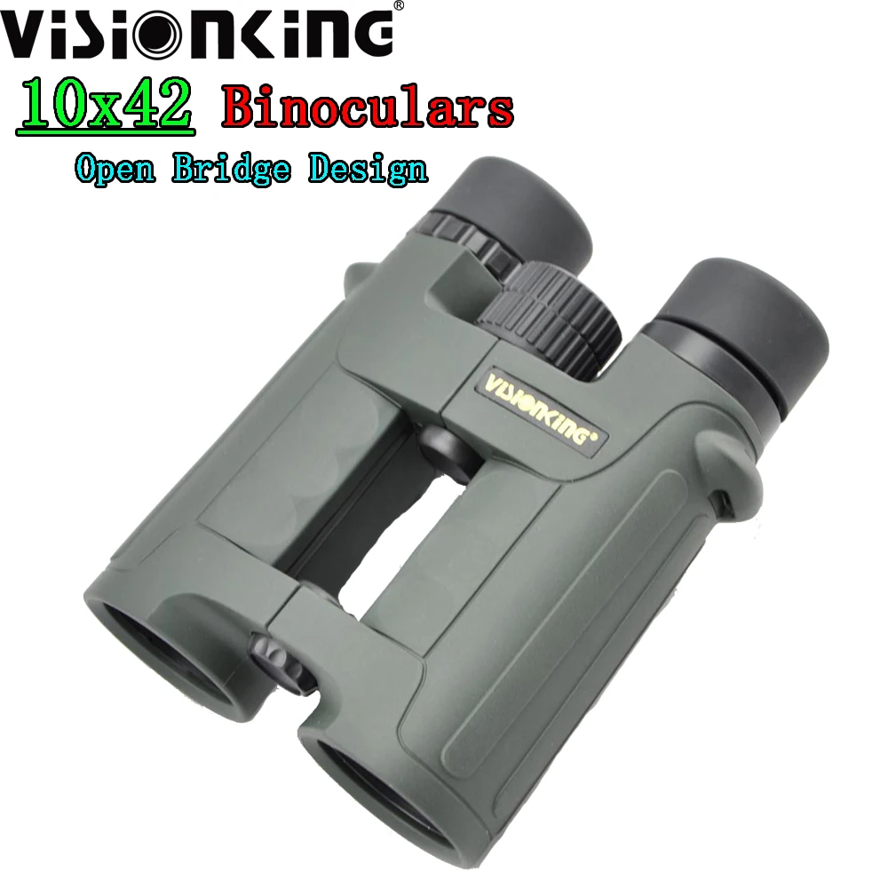 

Visionking Waterproof 10X42 Green Binoculars BaK-4 Prism Outdoor Long Range Travel Birdwatching Camping Roof HD Adults Telescope