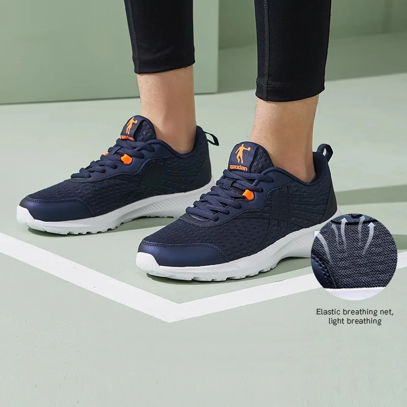 

QIAODAN Man Running Shoes Hiking Lightweight Casual Trainers Shoes Waterproof 2025 Autumn Anti Slip Roadwork Sneakers XM3570246