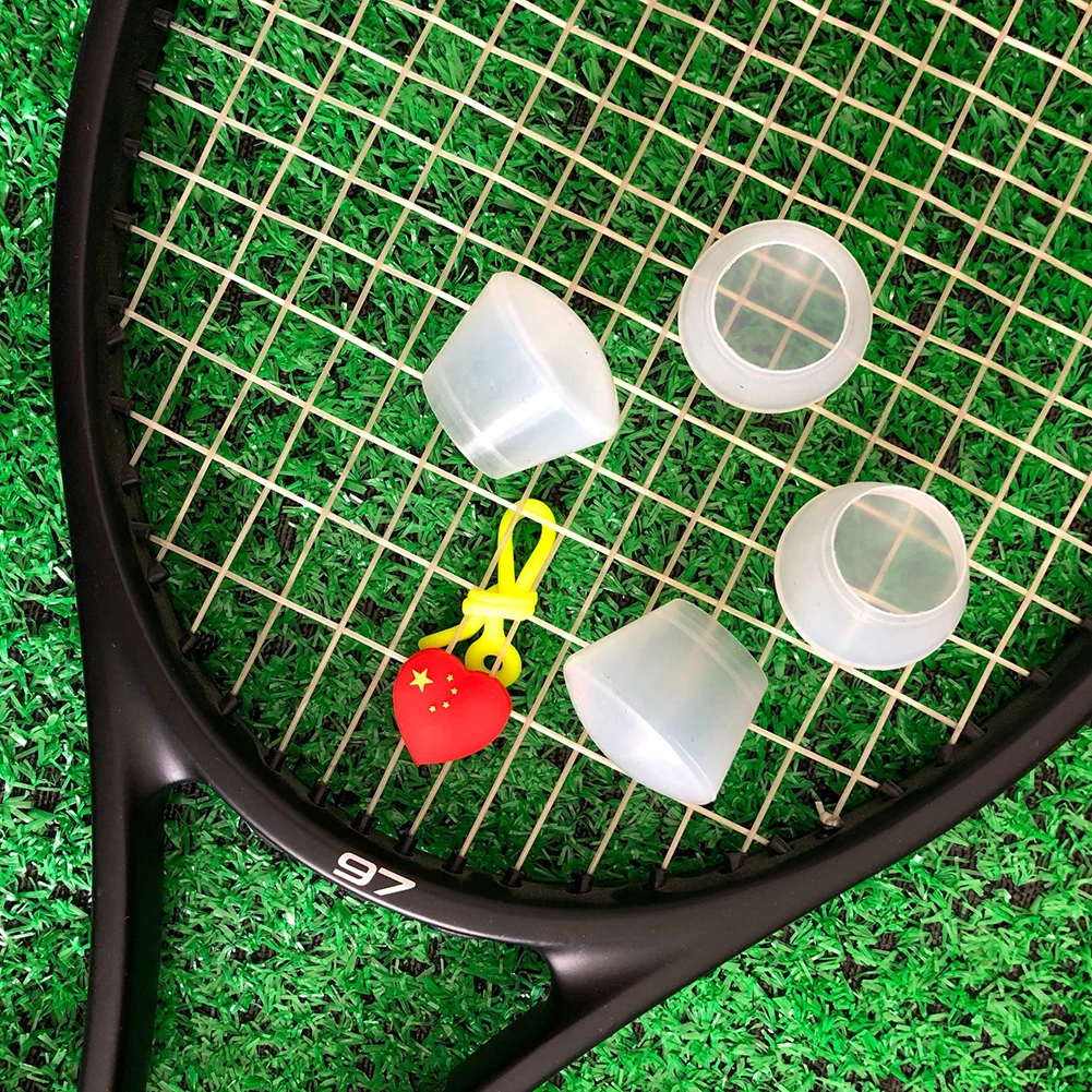 Tennis Racket Cover 360 Degree Shockproof Racket Power Cap Silicone Energy Sleeve Grip Accessories