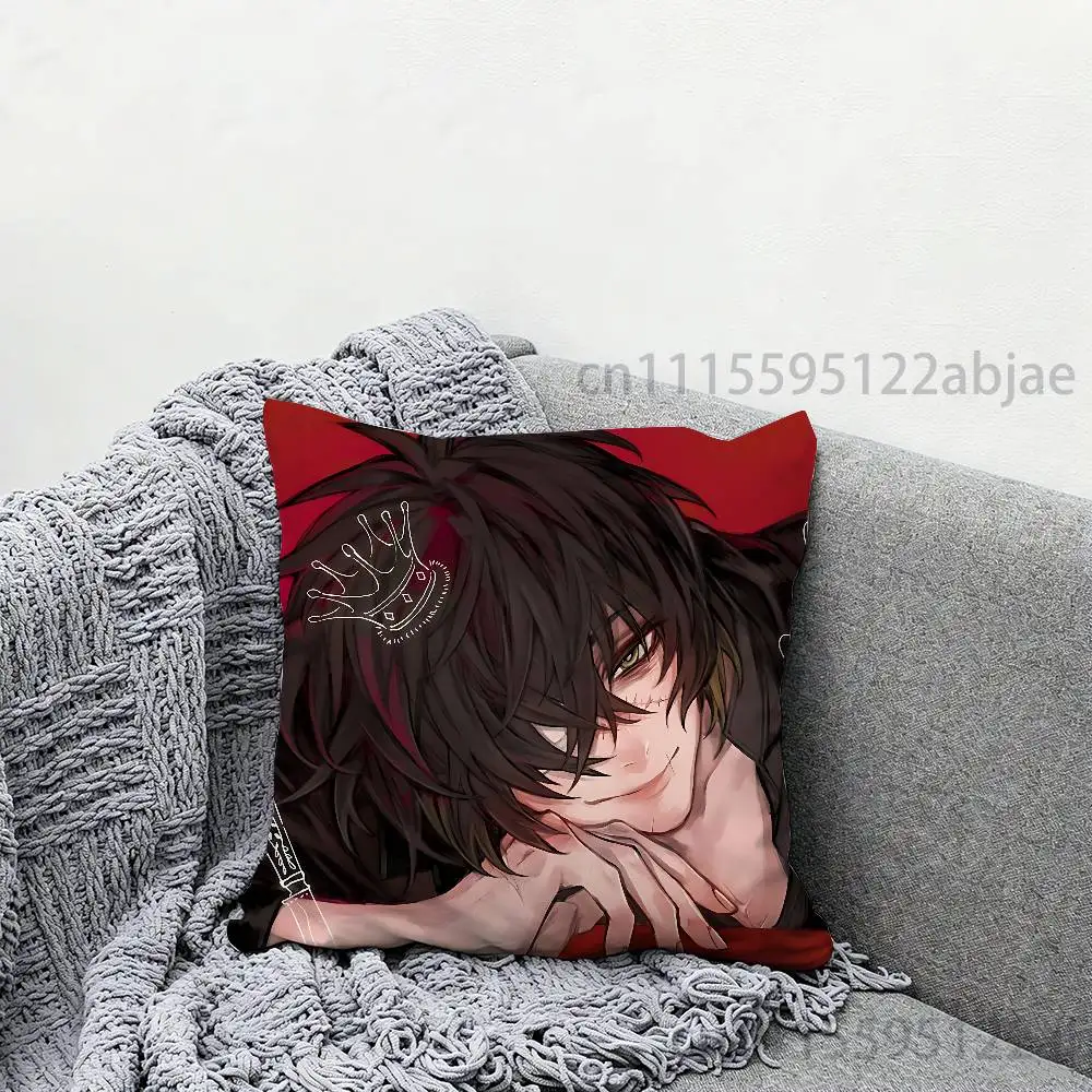 Slow Damage Anime Celebrity Merchandise All-Match Printed Pillow Case Sofa Car Office Room Decoration Protector