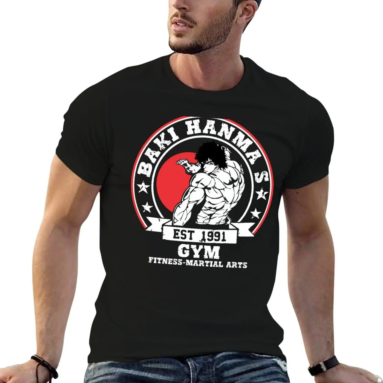 

Baki Hanma GYM T-Shirt t shirt personalised man t shirts for men man t shirts for men casual T-shirt