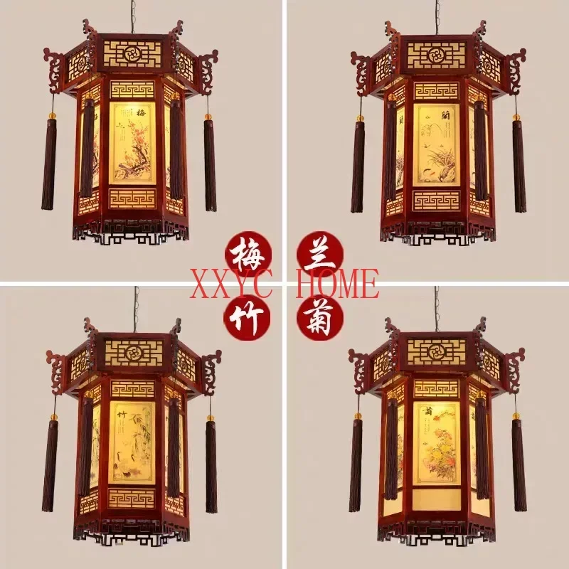 

Chinese Style Lanterns Pendant Lights Classical Beauty Living Room Decoration Dinning Room Restaurant Light Bamboo Light Fixture