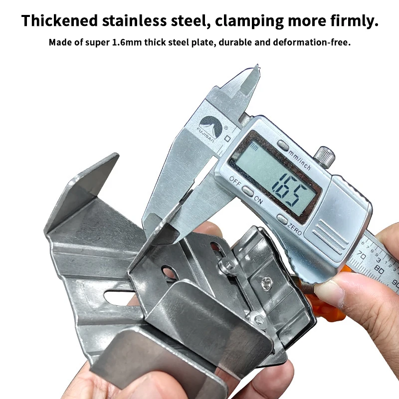 Corner Clamp Steel 90 Degree, Right Angle Clamp Carpenter Quick Splicing Clamp W/ Adjustable Swing Jaw for DIY Framing Welding - view 5