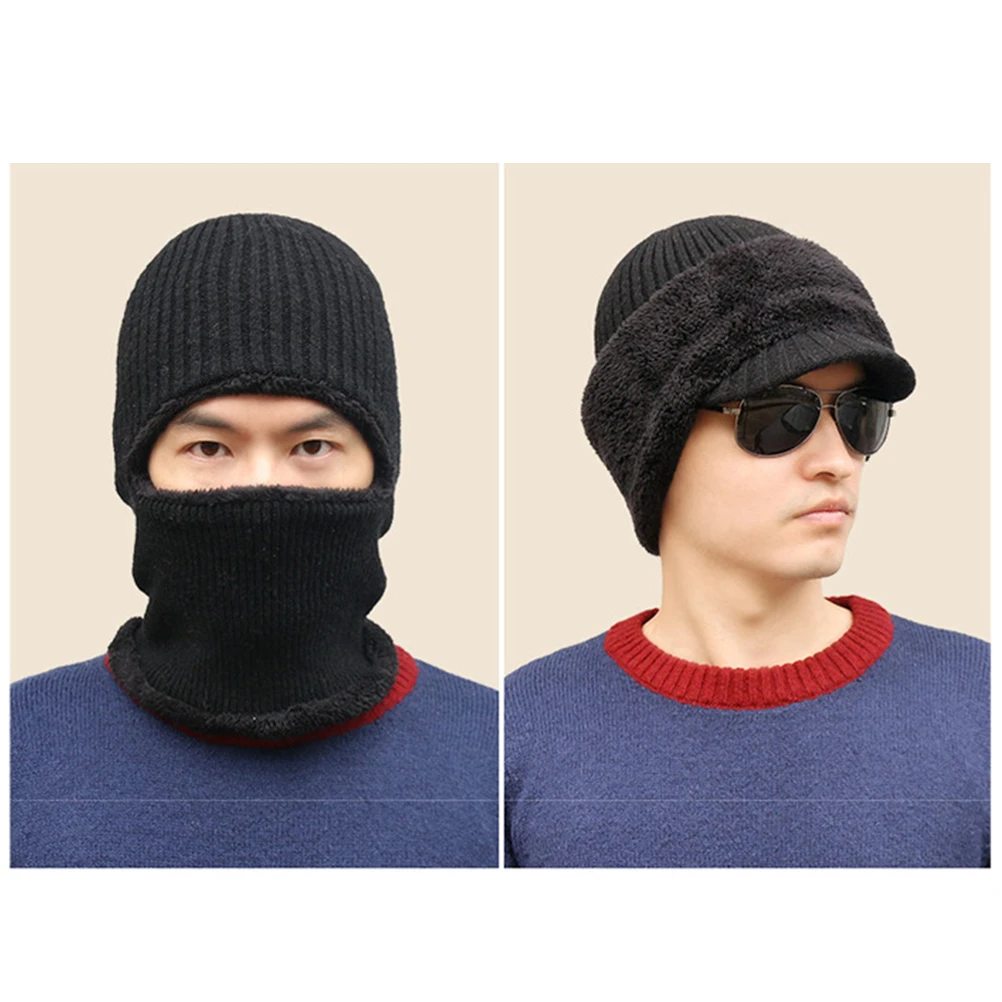 

Knitted Beanie Cycling Headwear Accessories Hat Collar Scarf Caps Bike Face Masks Has