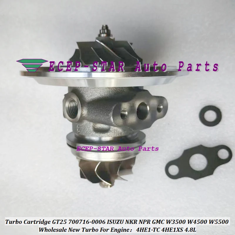 Turbo CHRA Cartridge GT25 TB2560S 700716 700716-5009S 700716-0009 8972089663 For ISUZU NPR NQR light Truck 97- 4HE1 4HE1XS 4.8L