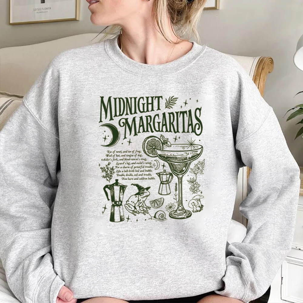 Vintage Midnight Margaritas Sweatshirt Halloween Shirt Salt Rosemary Lavender Love Pullover Witchy Tee Long Sleeves Sweatshirts view 6