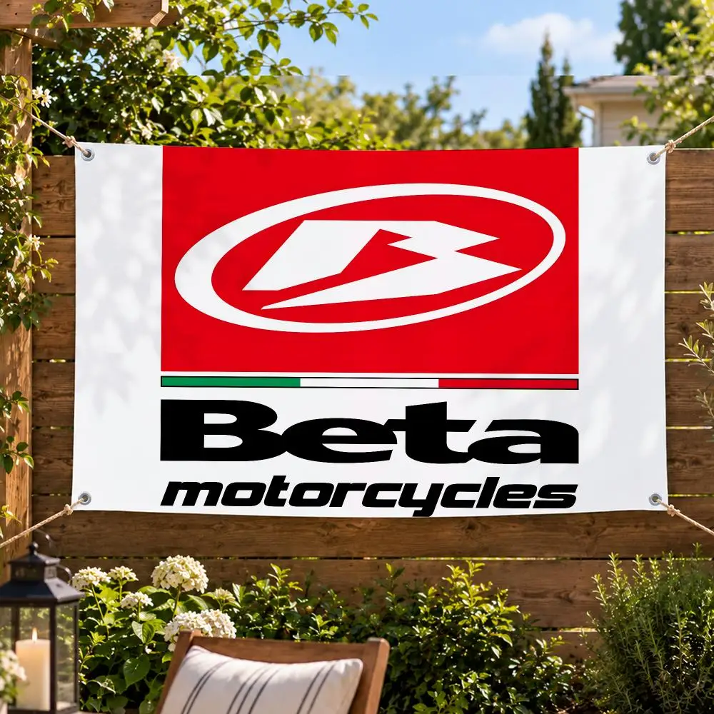 Brand Modern Beta Motorcycles Flags Decorative Flag Banner Indoor Outdoor Garden Yard Patio Party Camping Wall Decor Gift