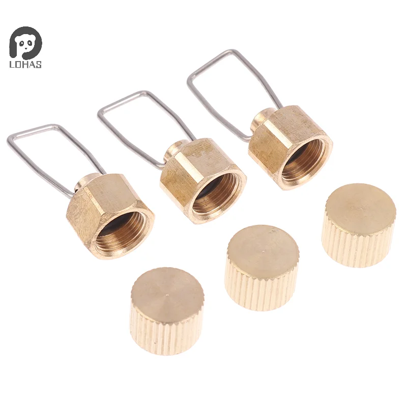 1/5Pcs Outdoor Camping Stove Cap Gas Accessories Flat Gas Tank Anti-leak Plug Liquefied Gas Connection-Line Blocking Cap