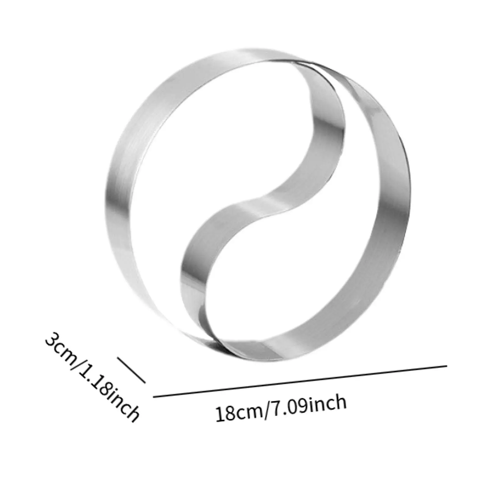 Cake Ring Tai Chi Shape DIY Baking Tool Round Cookies Salad Cake Dessert Die