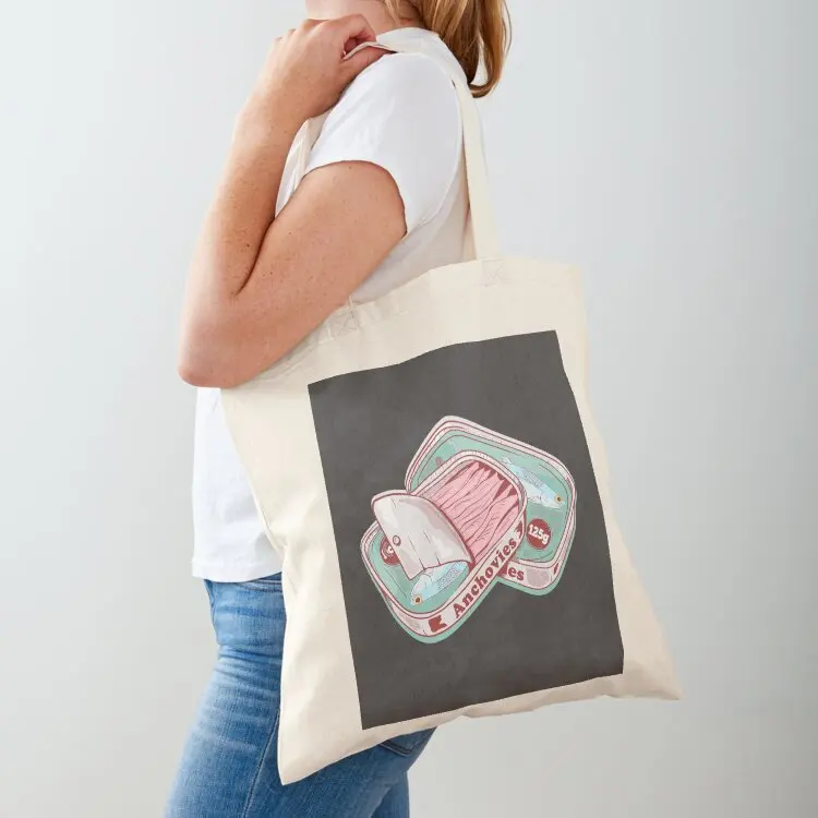 

Anchovies Tote Bag canvas bags reusable shopping bag bag for beach shopping trolley