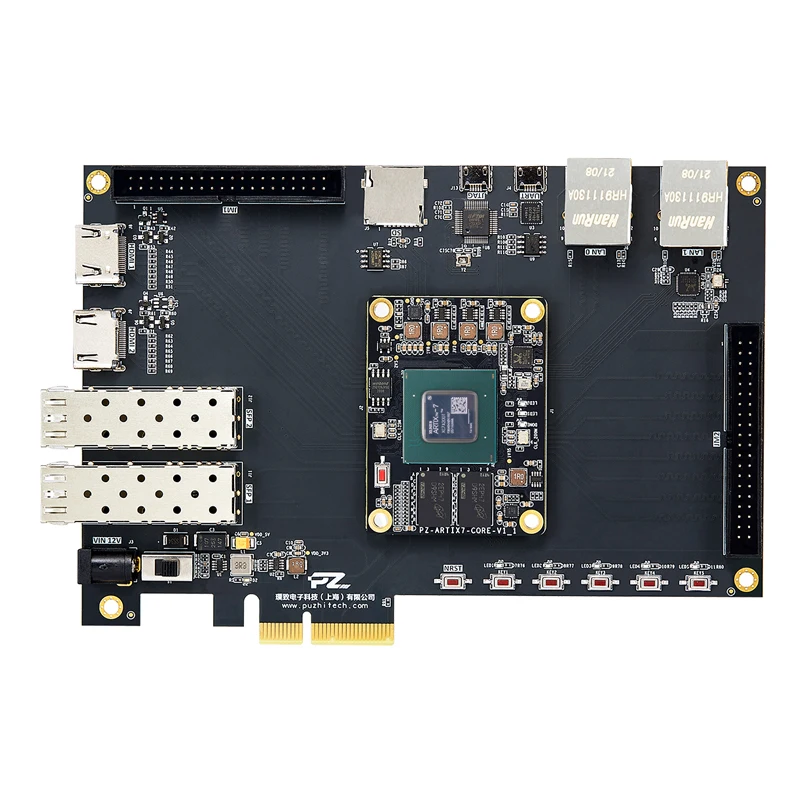 PuZhi PZ-A7200T-KFB Evaluation Kit Xilinx Artix-7 XC7A200T FPGA Development Board PCIE HDMI Industrial Grade