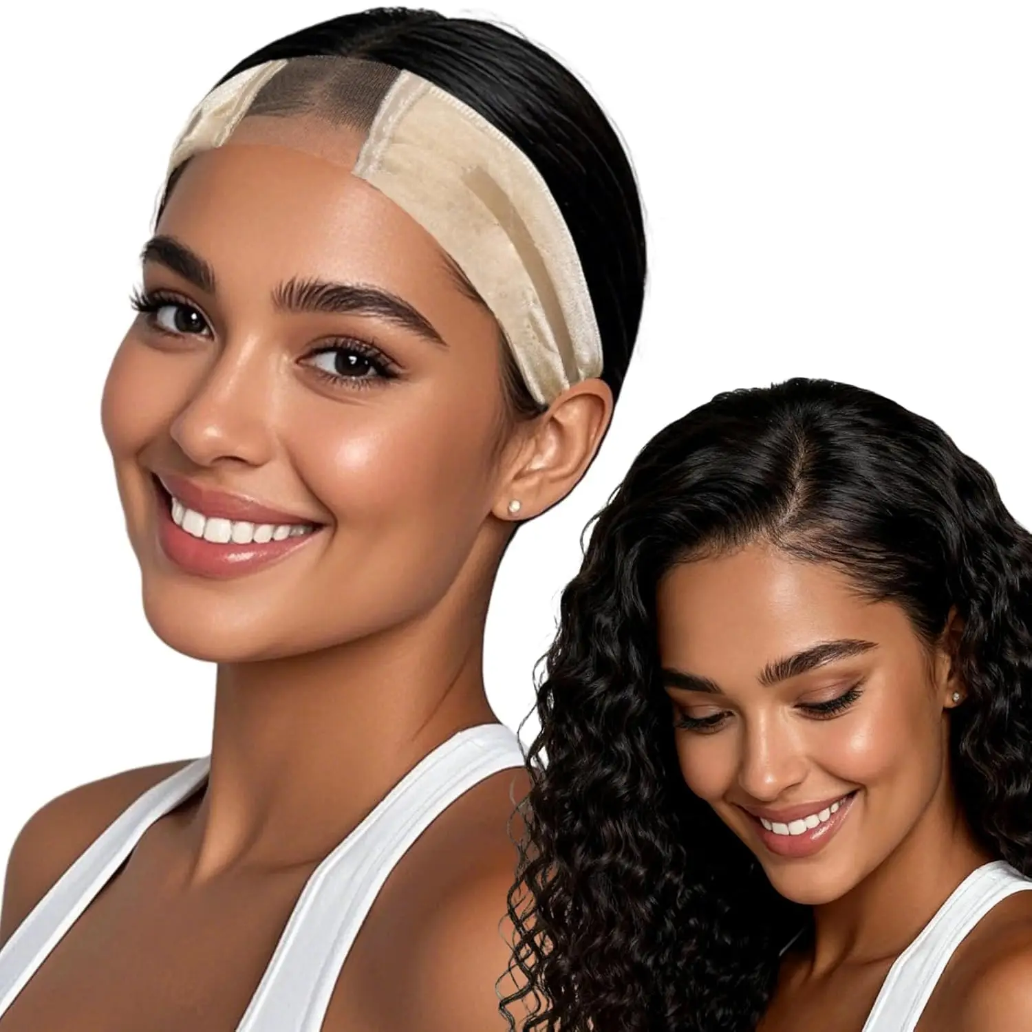 Non-slip Soft Velvet Women Wig Grips Headband Women Silicone headband Velvet To Hold Wigs Wig Accessories image 6