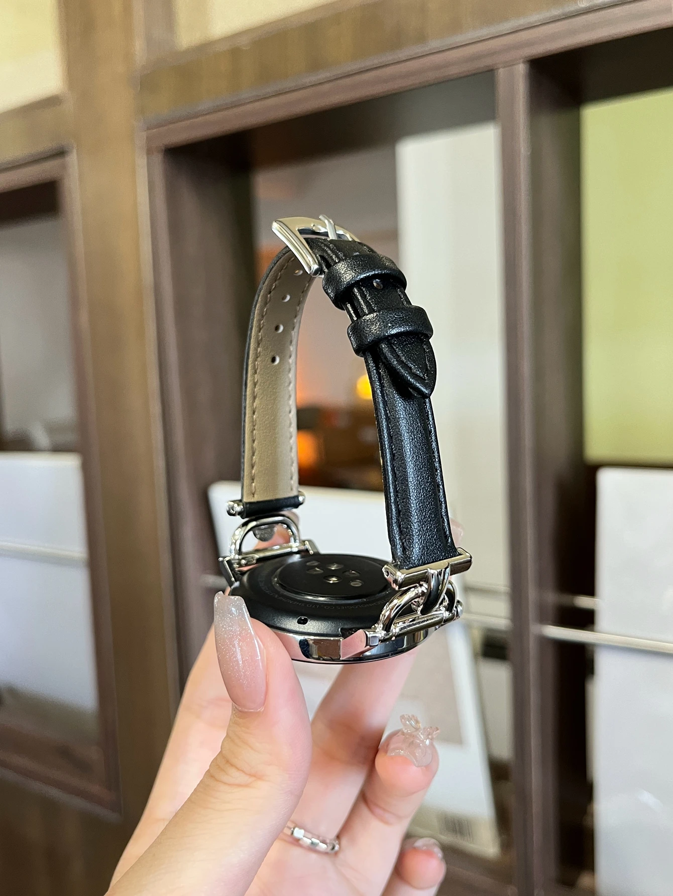 20mm 22mm Leather Loop metal band For Samsung Galaxy Watch 7 FE 5 Pro 4 6 classic 44mm 40mm sport bracelet correa Strap