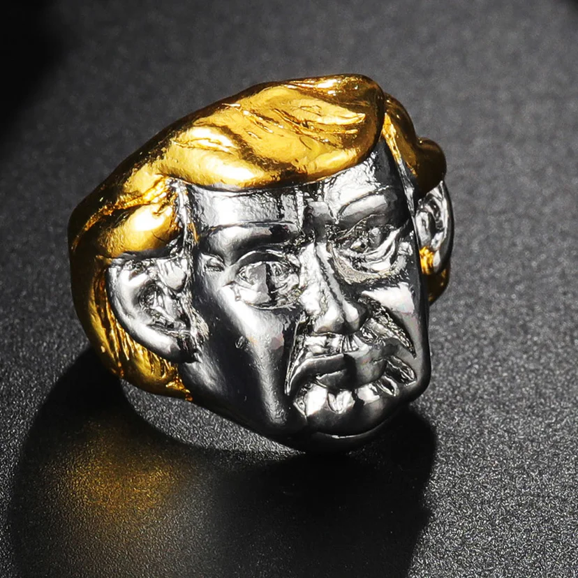 Megin D Donald Make America Great Again President Campaign Trump Rings for Men Women Friends Gift Fashion Jewelry