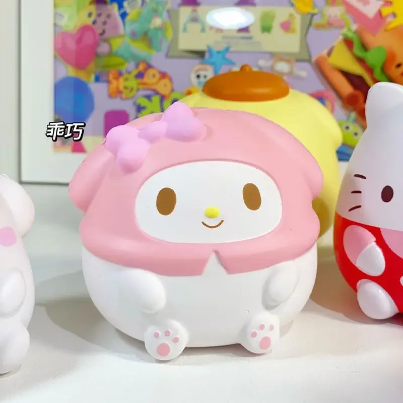 Hello Kitty Sanrio игрушки для снятия стресса Kuromi Cinnamoroll игрушки для снятия стресса Kawaii Melody аниме мультфильм детский Восстанавливающий