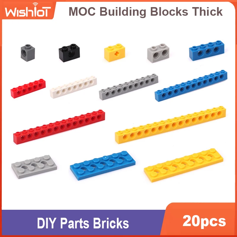 

20pcs MOC Technological Bricks DIY Parts DIY Splicing Accessories Toy Suitable For All Brands Small Particles Toy