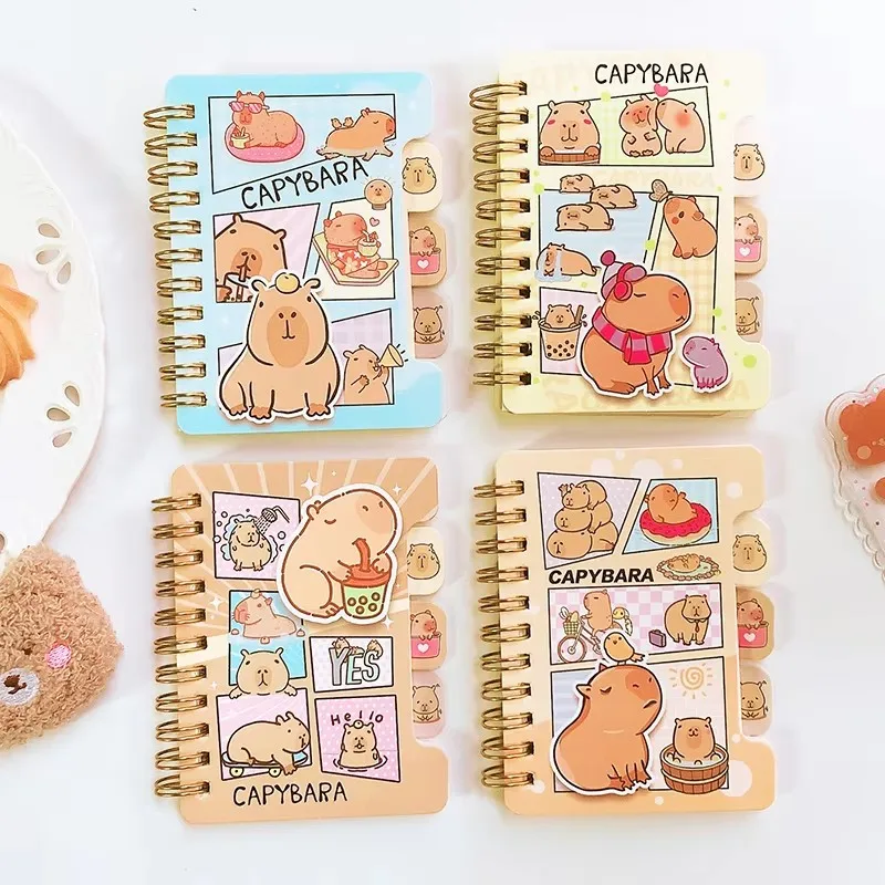 kawaii stationery supplies back to school offices accessories capybara  journal notebook Portable mini Notepad Diary memo pads