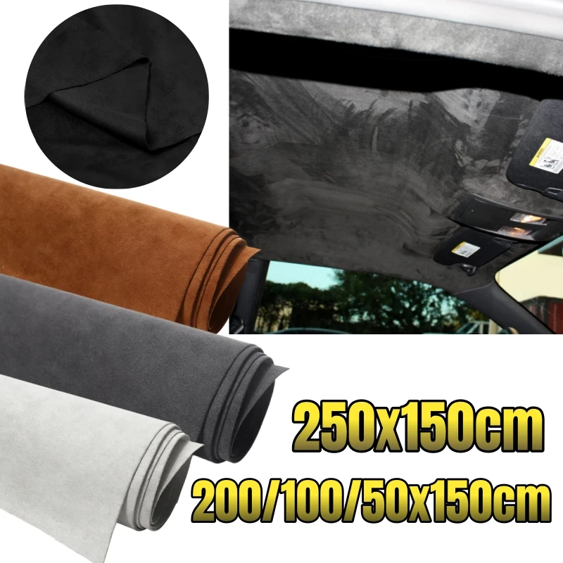 

Car Suede Headliner Fabric Without Foam Backing,Auto Interior Upholstery Liner for DIY Home Car Roof Trim Interior Replacement