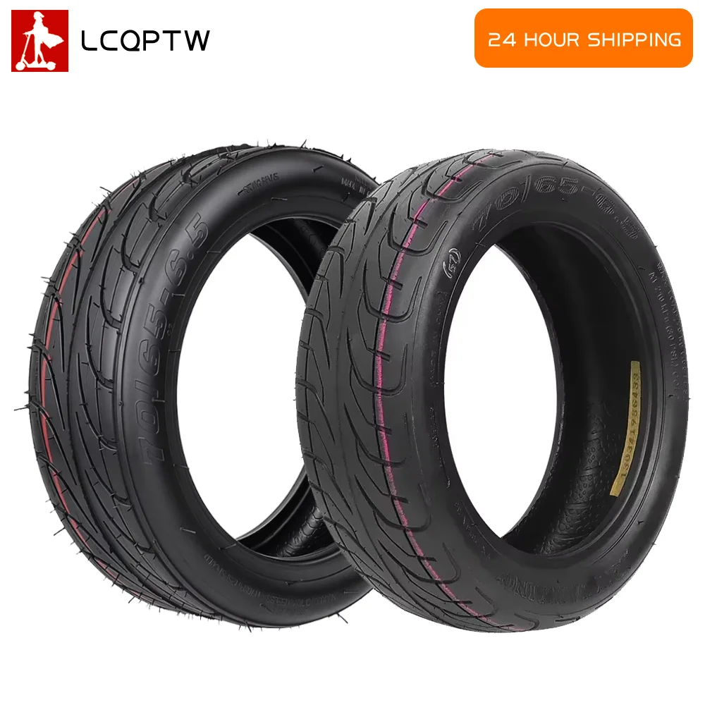 Pneu Externo Tubeless 10x2.75-6.5 70/65-6.5 para Patinete Elétrico Ninebot Mini S Pro / S / S-Max / S-Plus - Peça de Reposição para Equilíbrio Automático