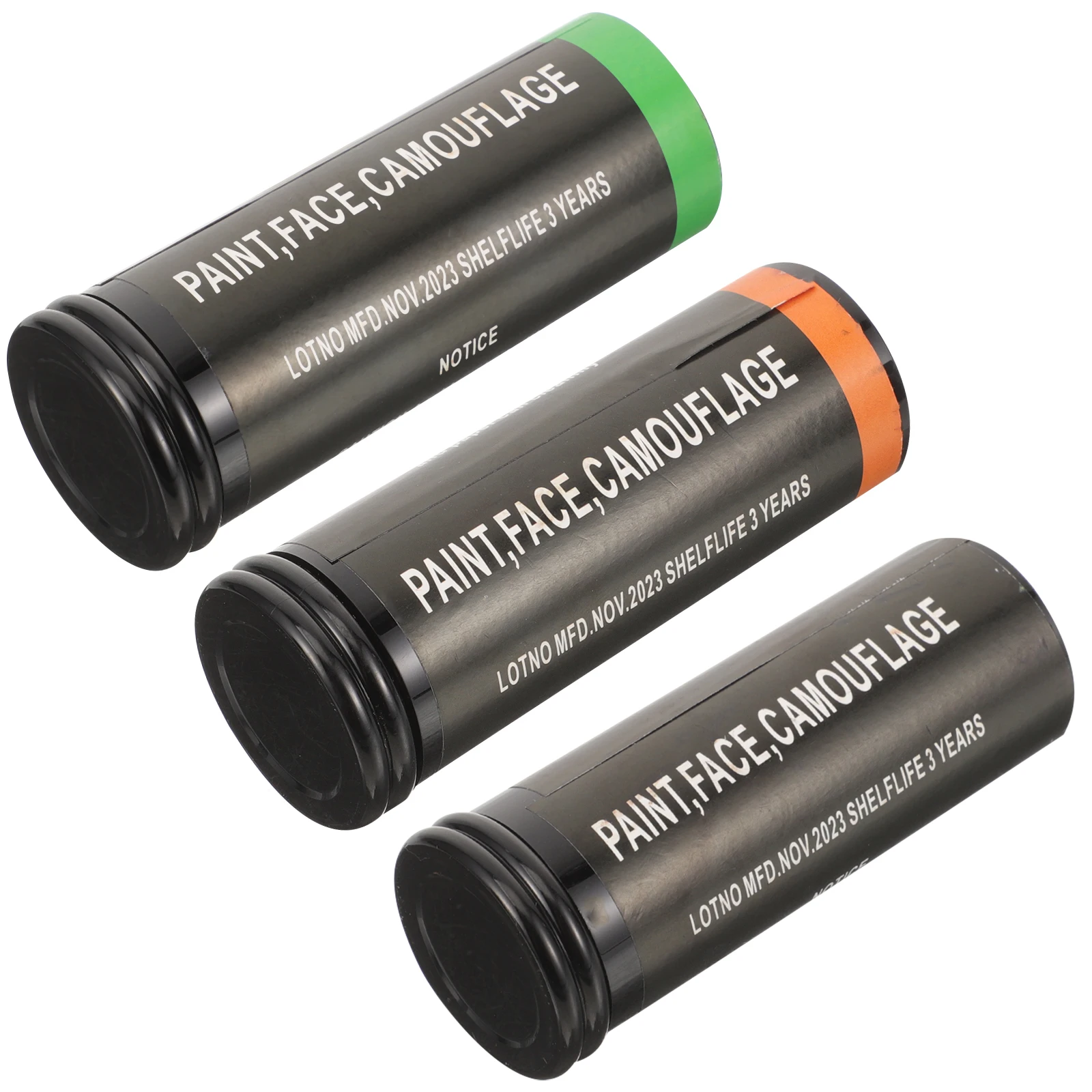 3 قطع من أعواد طلاء الوجه المحمولة أداة طلاء الوجه لمهرجان الهالوين التنكرية ومستلزمات حفلات المكياج