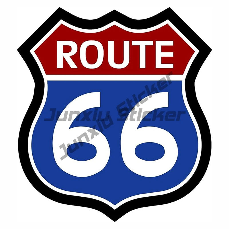 Personalized Route 66 Vinyl Decal Car Windshield Decoration Sticker Waterproof  Decals PVC Wholesale
