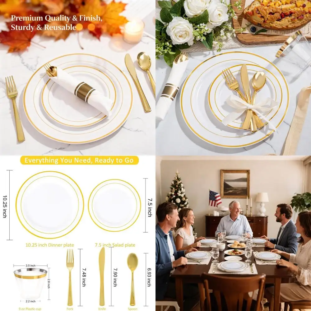 Elegant Gold Dispos…