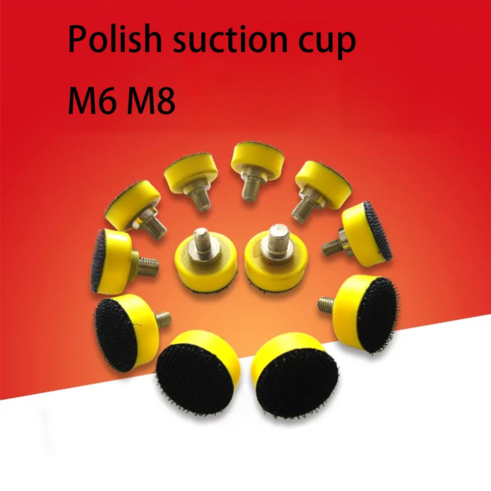 

1-inch 25MM M6 M8 Pneumatic Polishing Machine Tray Self-Adhesive Suction Cup Automotive Furniture Metal Polishing Accessory Tool