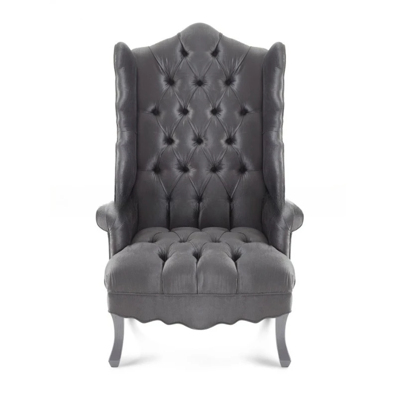 

American single sofa furniture living room fabric buckle soft bag sofa chair balcony casual backrest