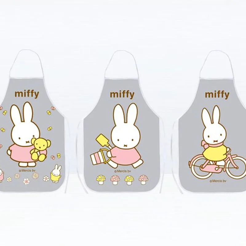 Miffy Apron Cute Cartoon Waterproof Oil-proof Strap Cooking Kitchen Household Aldult Sleeveless Clothes Thick Large Area Gift