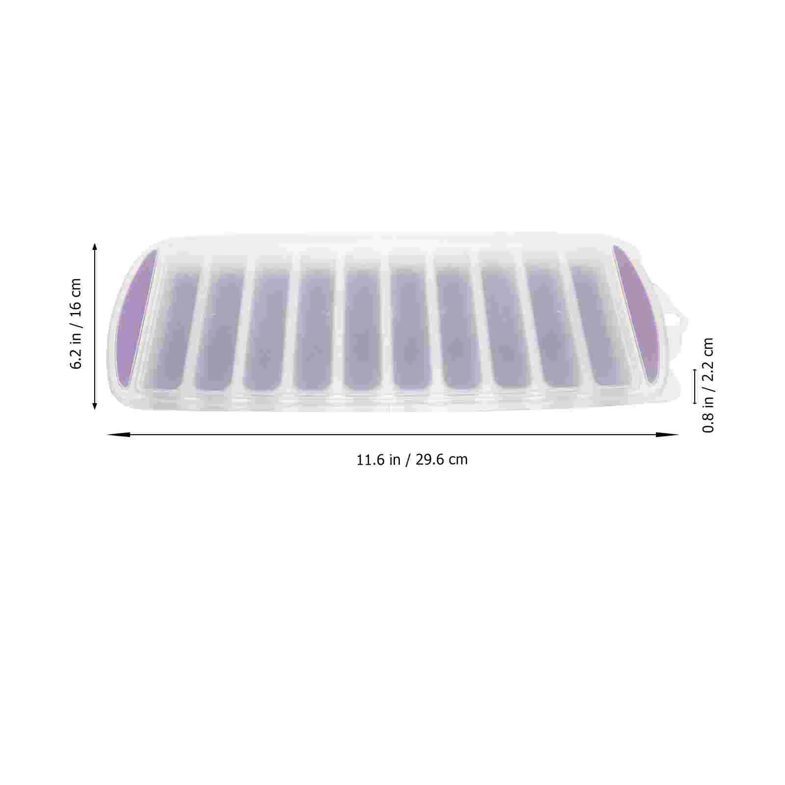 3 Pcs Ice Cube Tray with Lid Strip-type Maker Mold Holder Plastic Froze Pp Making Machine