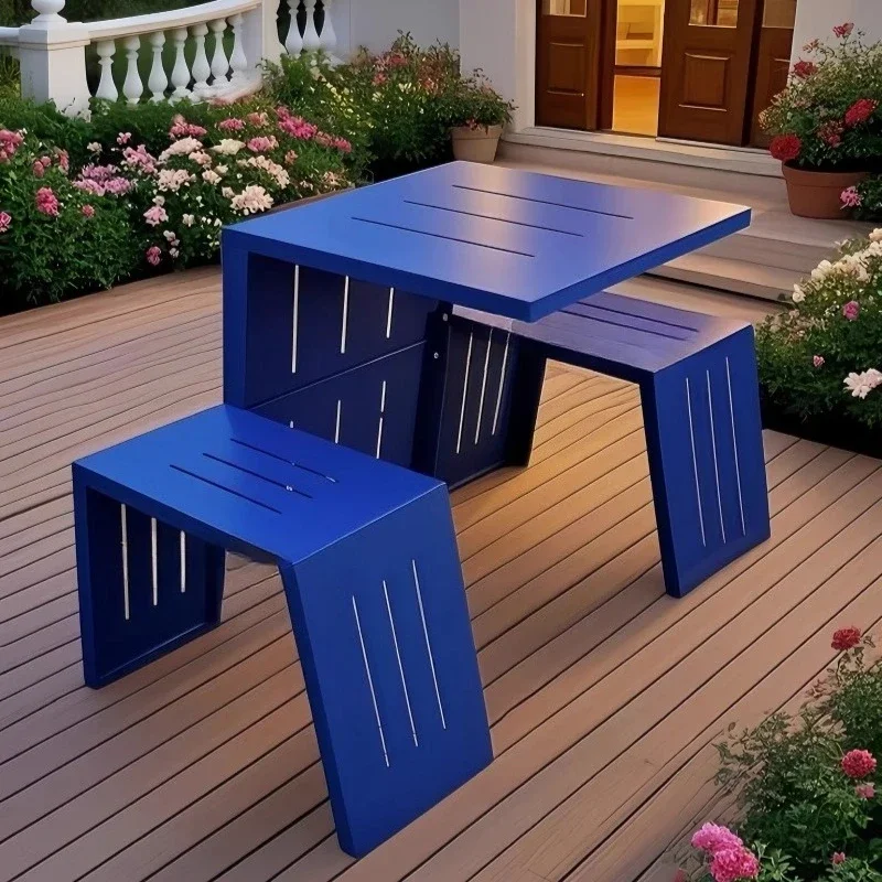 

Internet celebrities ins outdoor tables and chairs dopamine waterproof sunscreen courtyard terrace one-piece