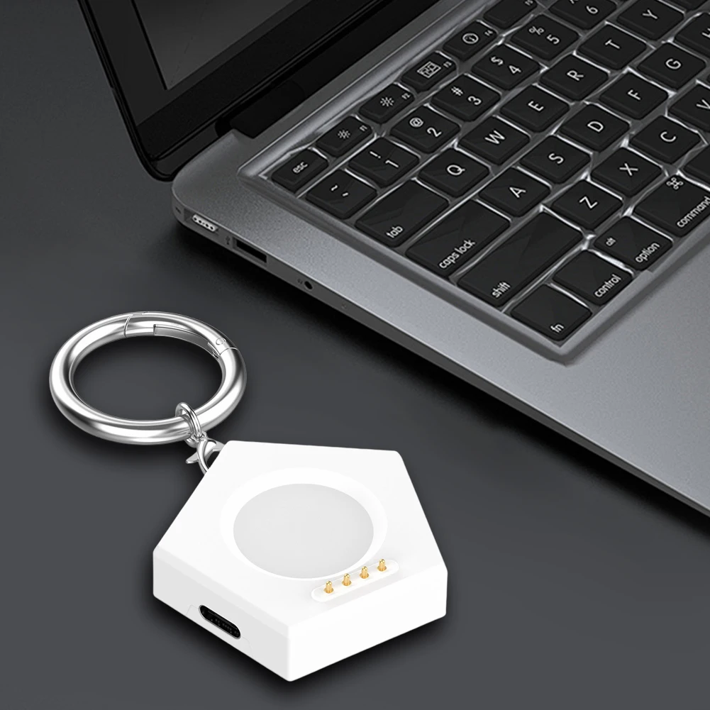 Magnetic Charger Charging Base with Keychain Micro-USB / Type-C Port for Oneplus Watch2 OPPO Watch X/4 Pro/3 Pro/3/2/SE