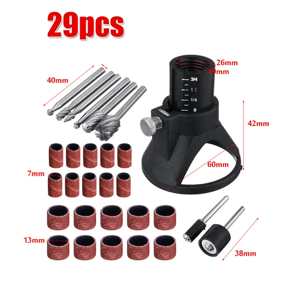 HSS Router Drill Bit Electric Grinder Locator Drill Holder Dremel Rotary Burrs Tool Wood Stone Metal Root Carving Milling Cutter