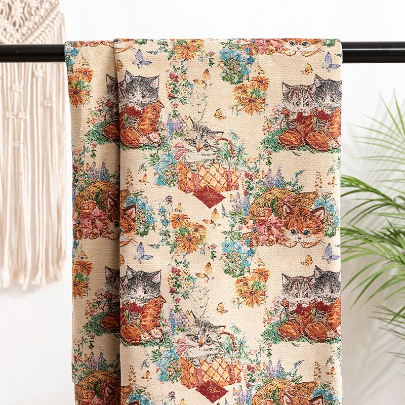 

148x100cm Cute Anime Jacquard Sofa Fabric Cloth Polyester Wear Resistance Cotton Diy Cloth Make Your Own Tablecloths Pillowcase