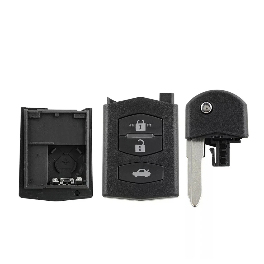 3-Tasten für MAZDA 2 3 5 6 RX8 MX5 FLIP REMOTE KEY FOB CASE & BLADE