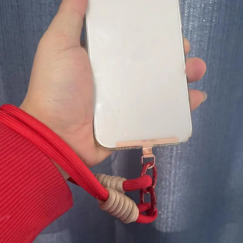 Universal Phone Lanyard Patch Anti-Lost Replacement Phone Tether Tab Alloy Cellphone Straps Cards for Iphone15