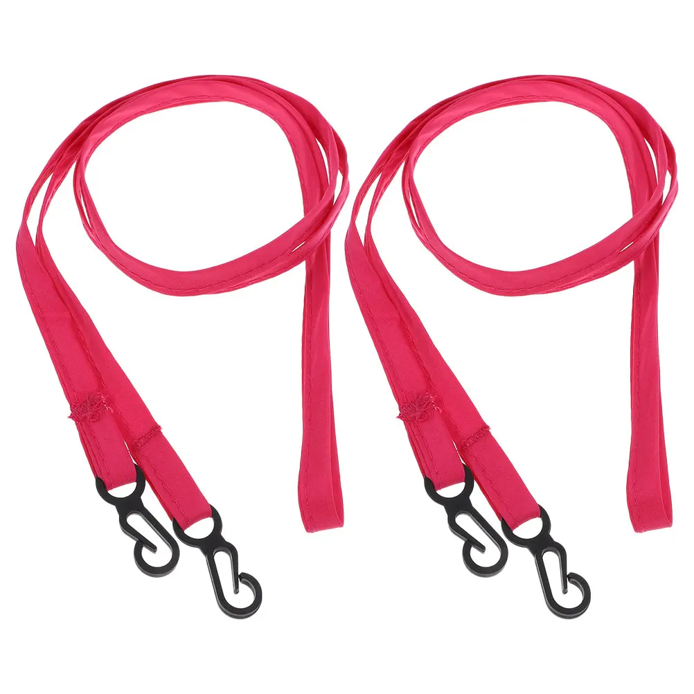 2 قطعة القفاز لحامل القفازات خفيف الوزن الحبل الرقبة معلقة حزام مكافحة خسر للتزلج على الجليد